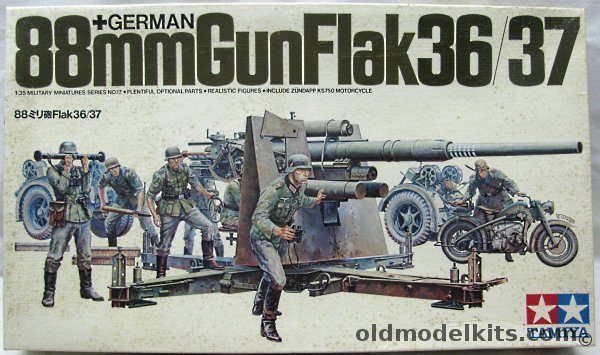 Tamiya 1/35 German 88mm Gun Flak 36/37, MM117-998 plastic model kit